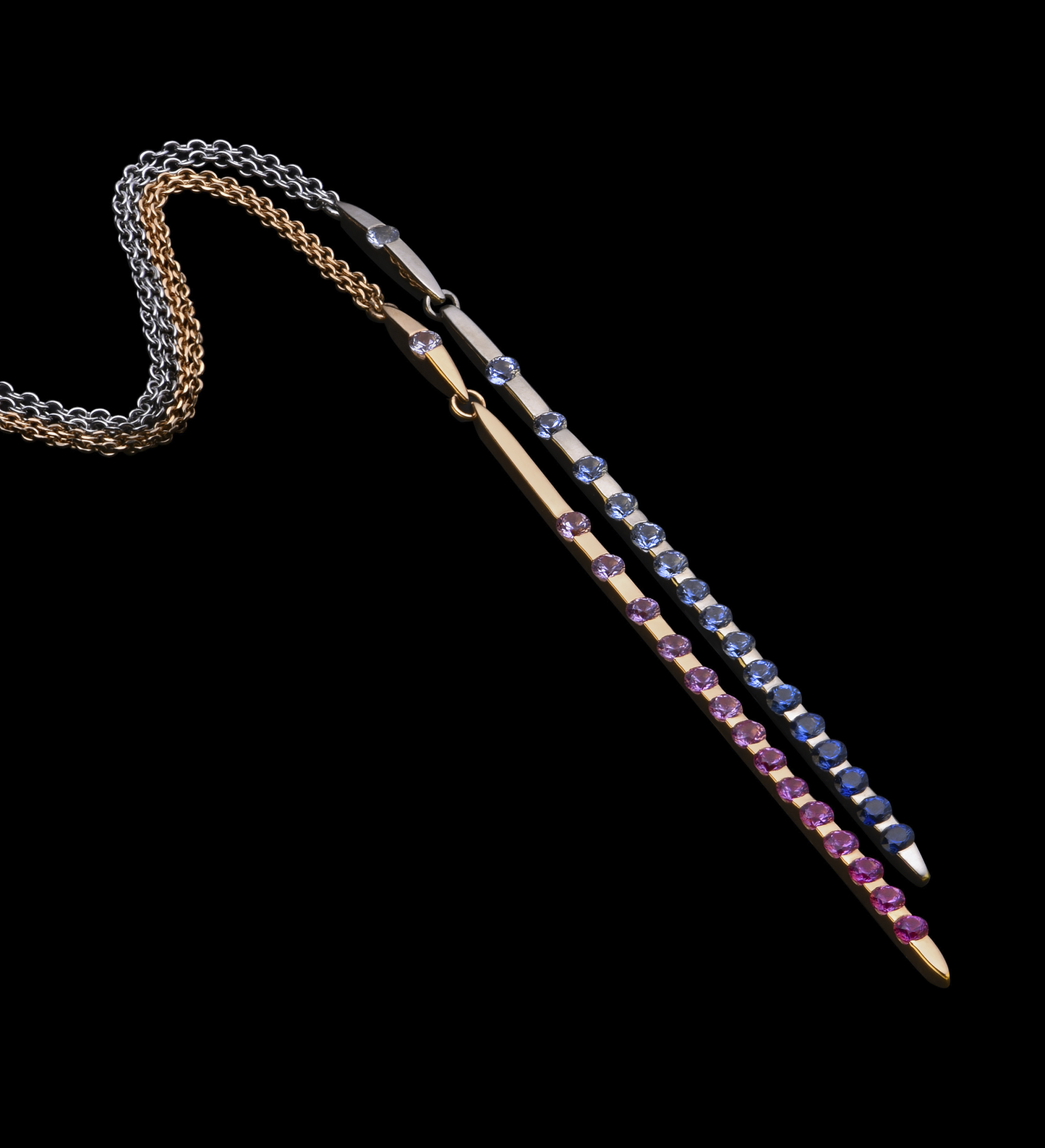 COLOUR FADE SAPPHIRE PENDANTS